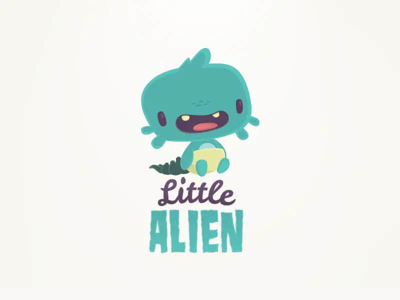 Bdw logo enfants little alien pablo hernandez