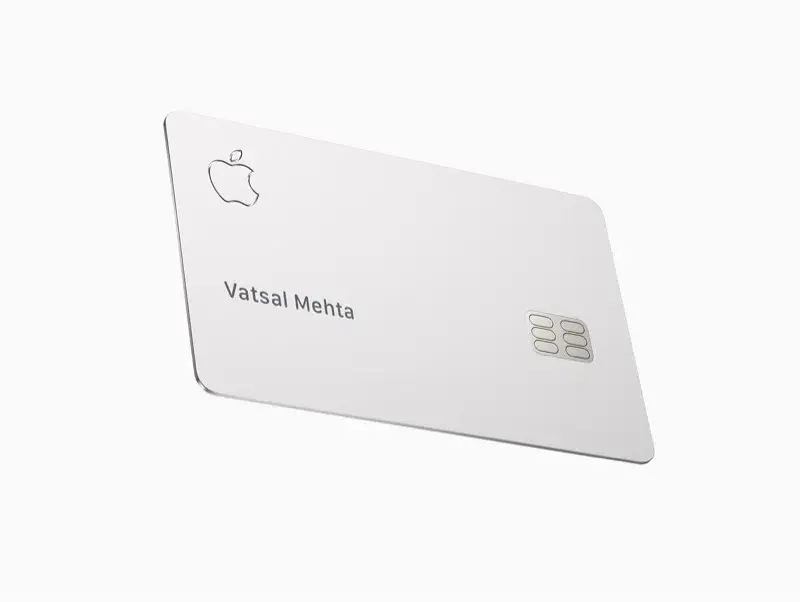 Mockup carte de crédit Apple
