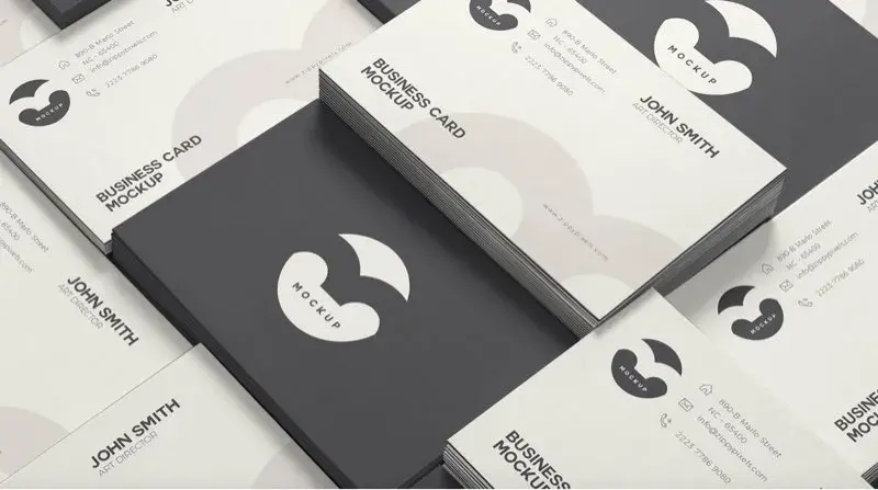 Mockups de cartes de visite hd