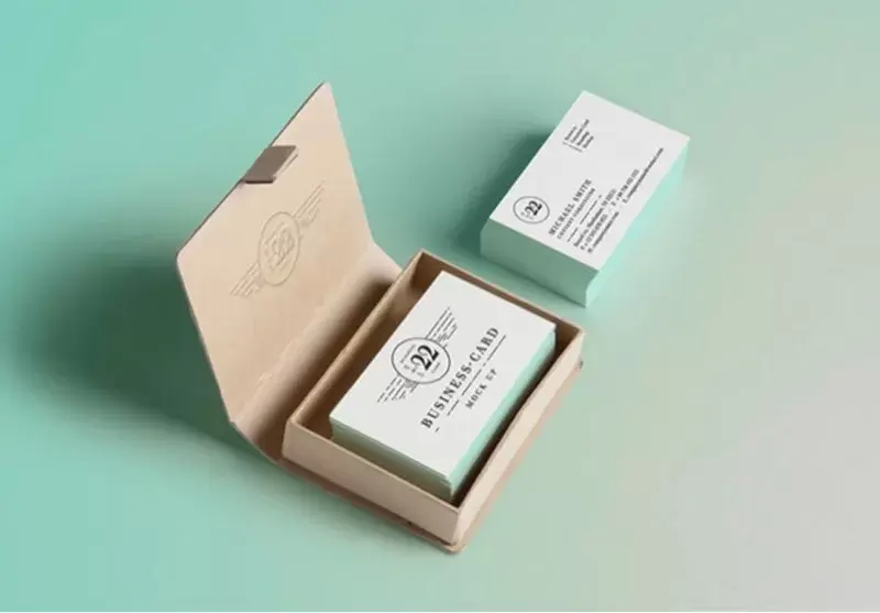 Cartes de visite avec porte cartes