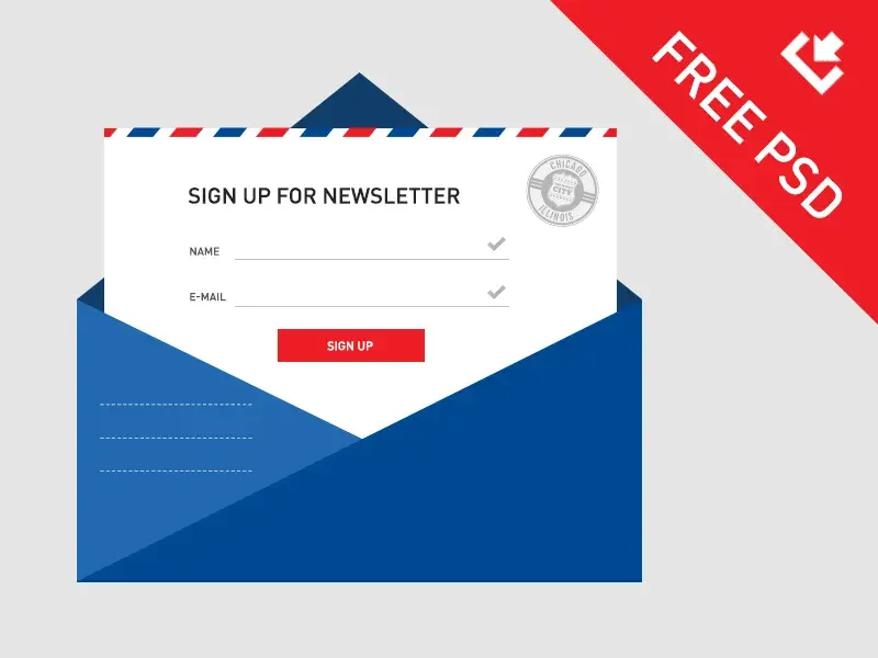 Bdw newsletter sign in psd