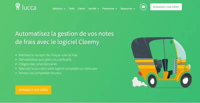 Logiciel note de frais Cleemy