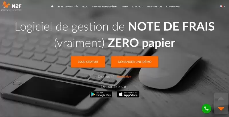 Logiciel note de frais N2F