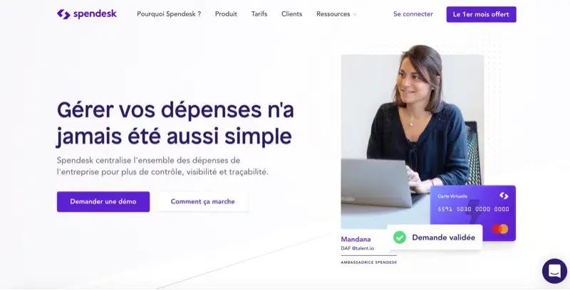 Logiciel note de frais Spendesk