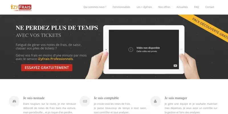 Logiciel note de frais iZyFrais