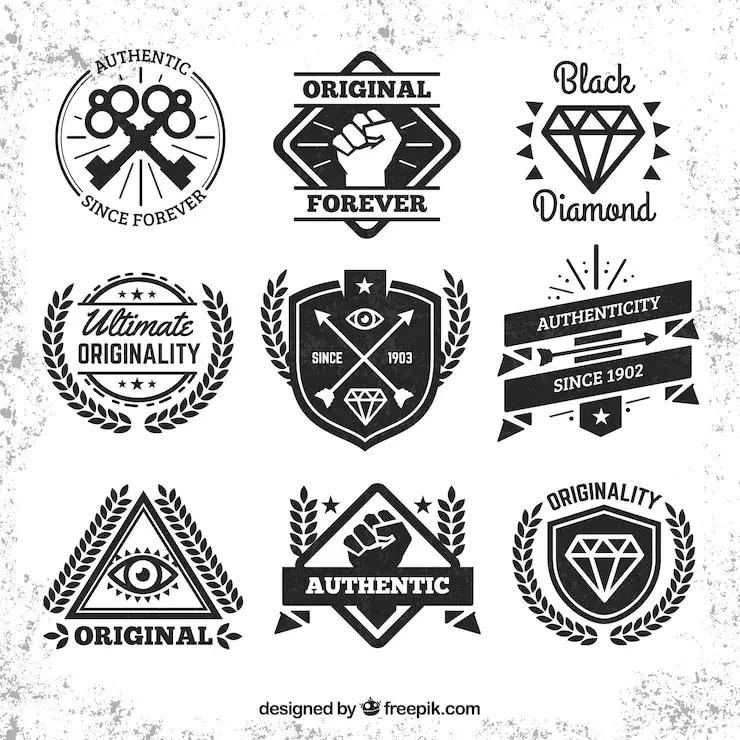 Bdw pack hipster badges collection