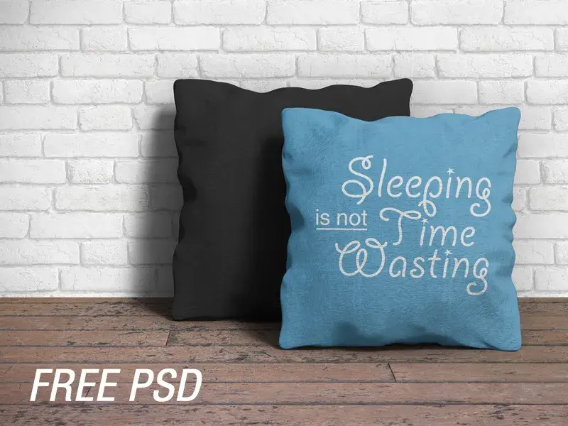 Bdw pillow mockup psd