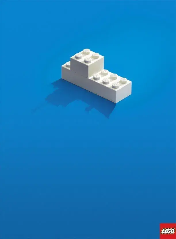 Bdw poster simplistic lego ad