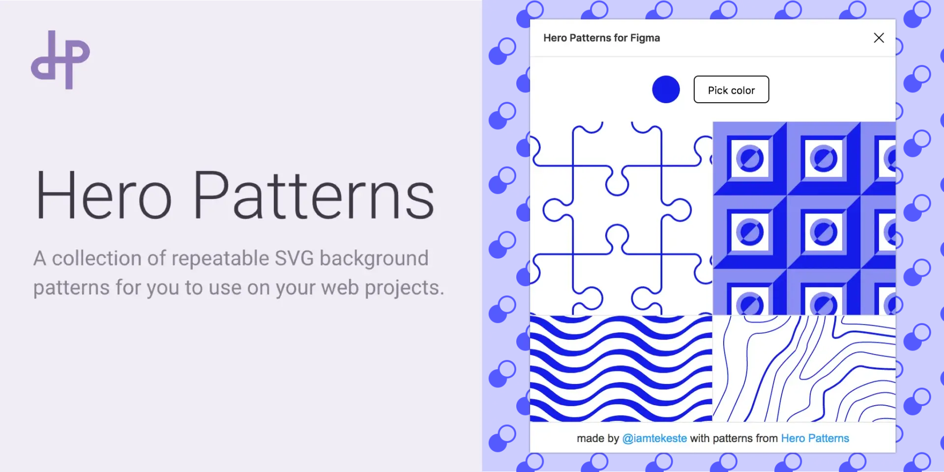 Bdw projets web hero patterns