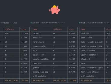 Réduisez et gérez le poids de vos projets Node.js