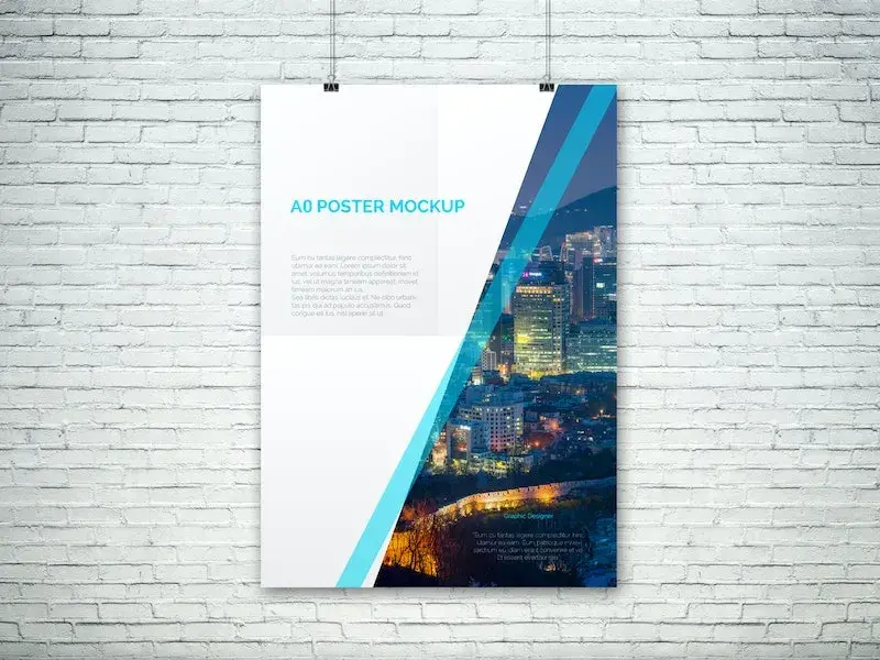 Bdw ressource psd a0 poster mockup 84