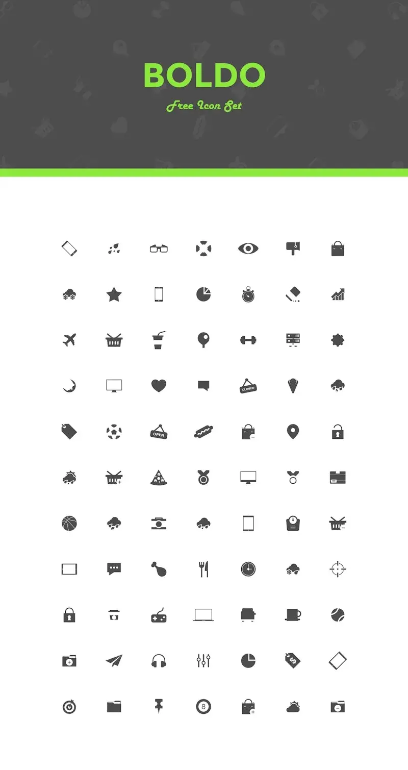 Bdw ressource psd boldo free icon set