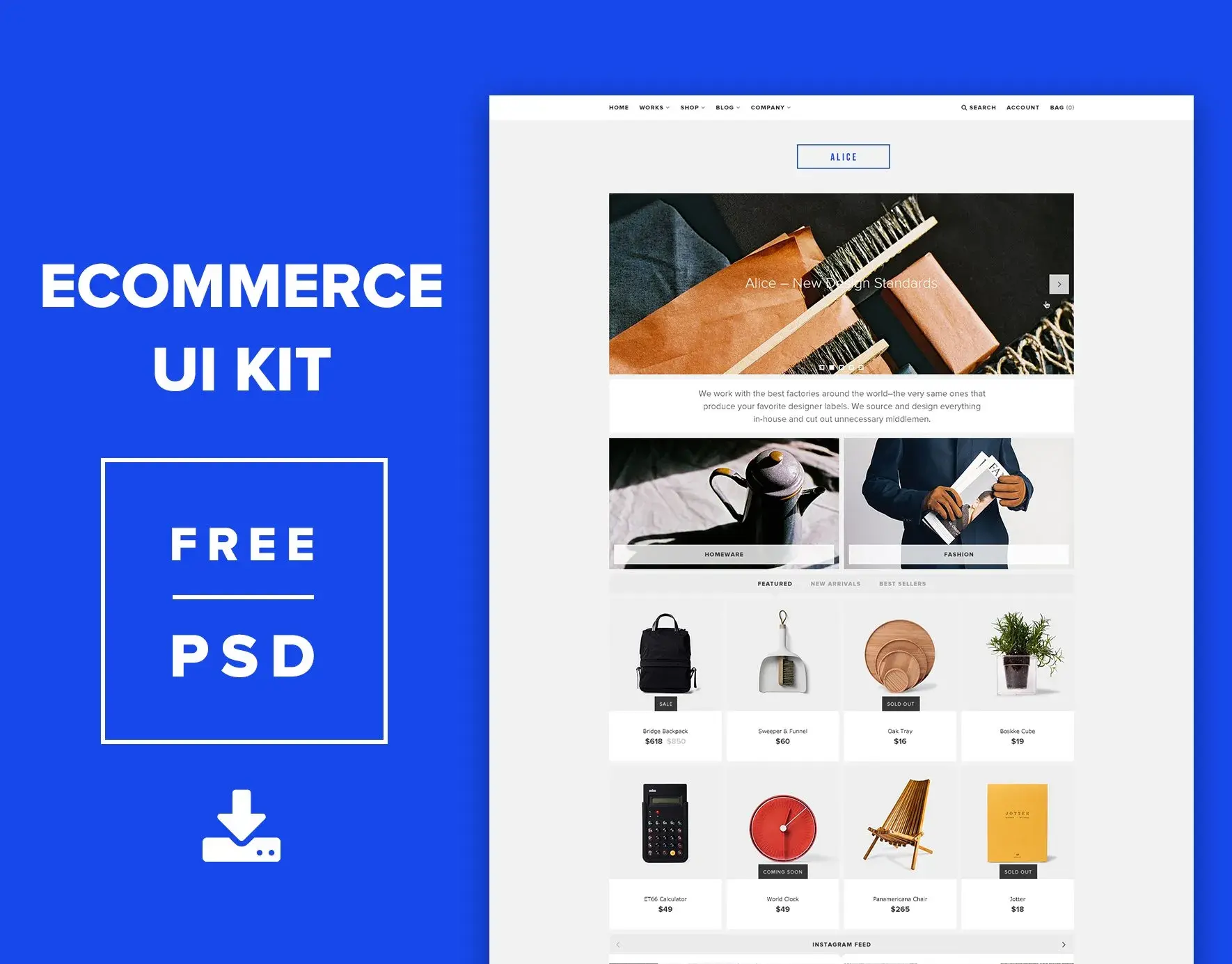 Bdw ressource psd gratuite ecommerce ui kit roman untu