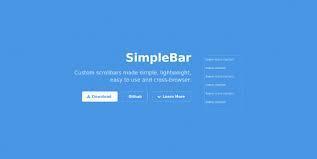 SimpleBar, un outil pour personnaliser vos barres de défilement de manière simple et légère