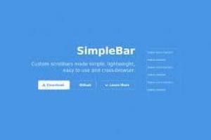 SimpleBar, un outil pour personnaliser vos barres de défilement de manière simple et légère