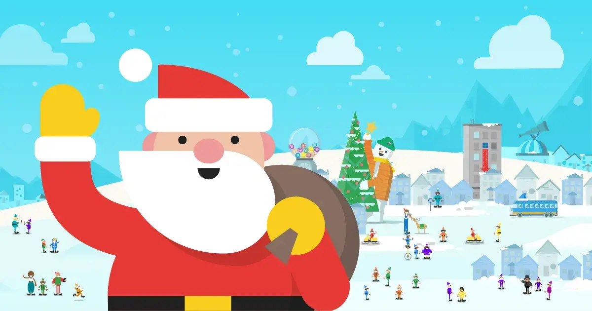 Bdw site design original google santa tracker