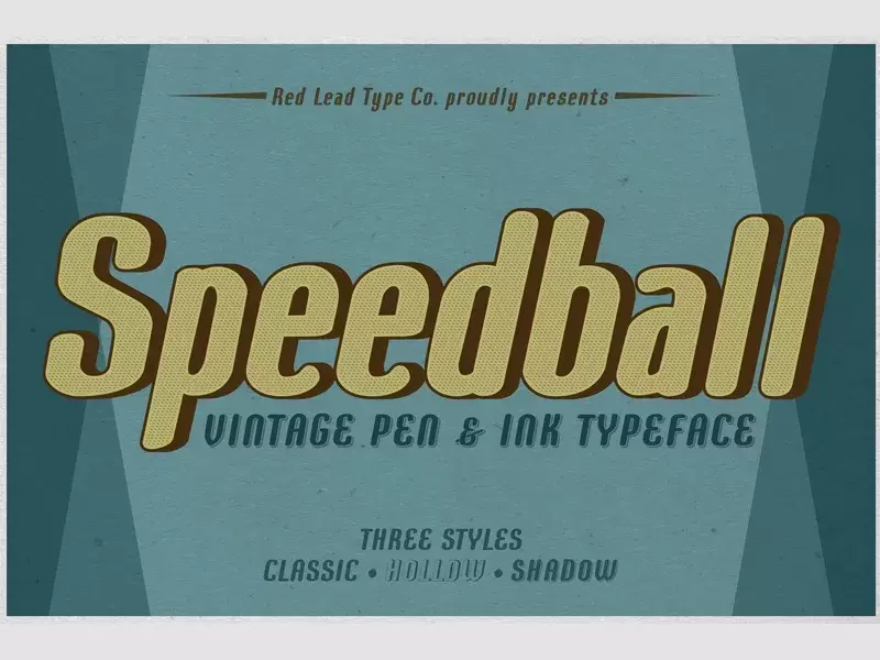Bdw speedball pen ink typeface