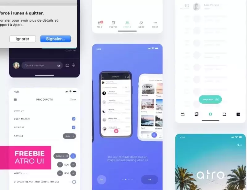 27 templates pour Adobe XD à télécharger gratuitement en 2023