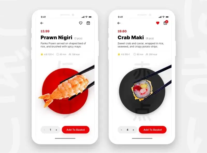 Bdw template adobe xd restaurant sushis