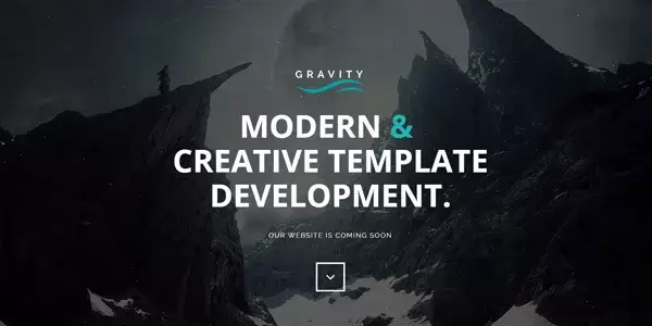 Template page site en construction gravity