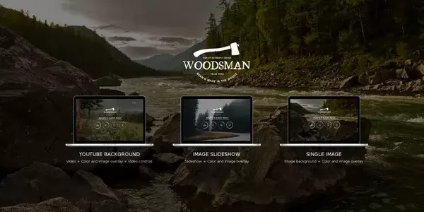 Template page d'attente woodsman