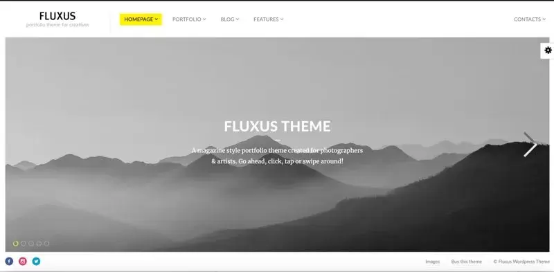 Bdw theme wordpress photographe 1