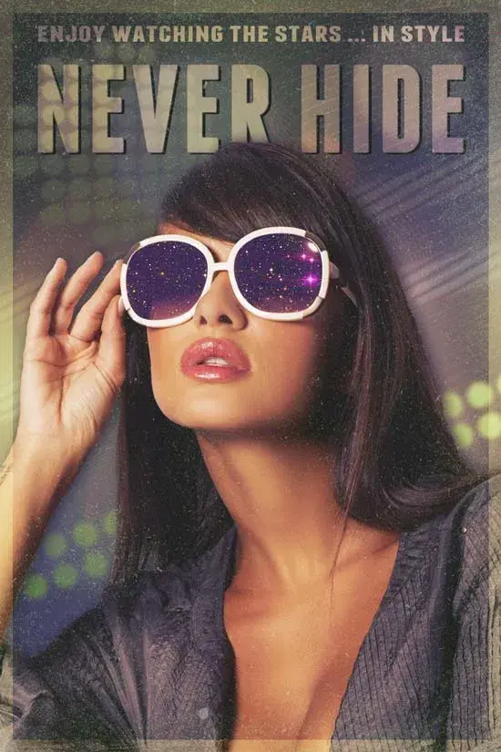 Bdw tutoriel photoshop poster glamour vintage