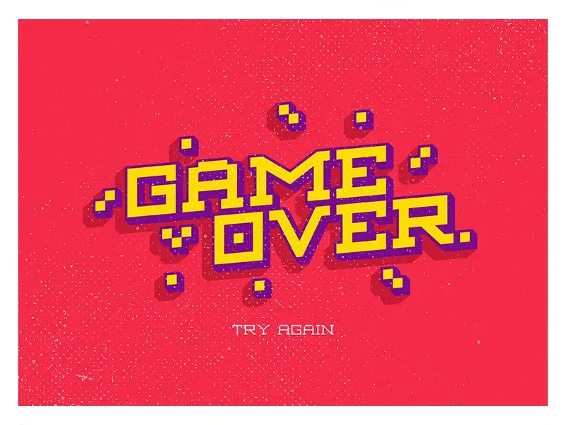 Bdw typographie gratuite game over aung ko