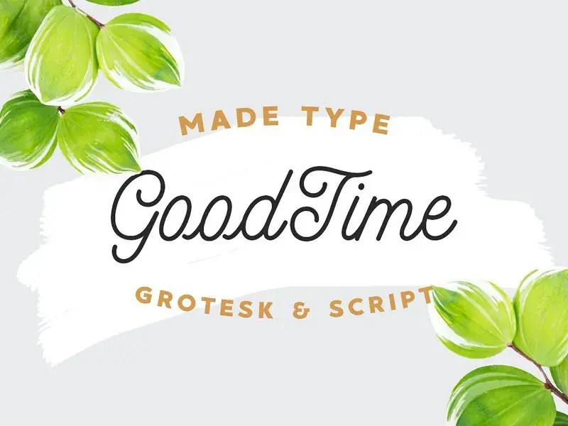 Bdw typographie gratuite made goodtime kl1t