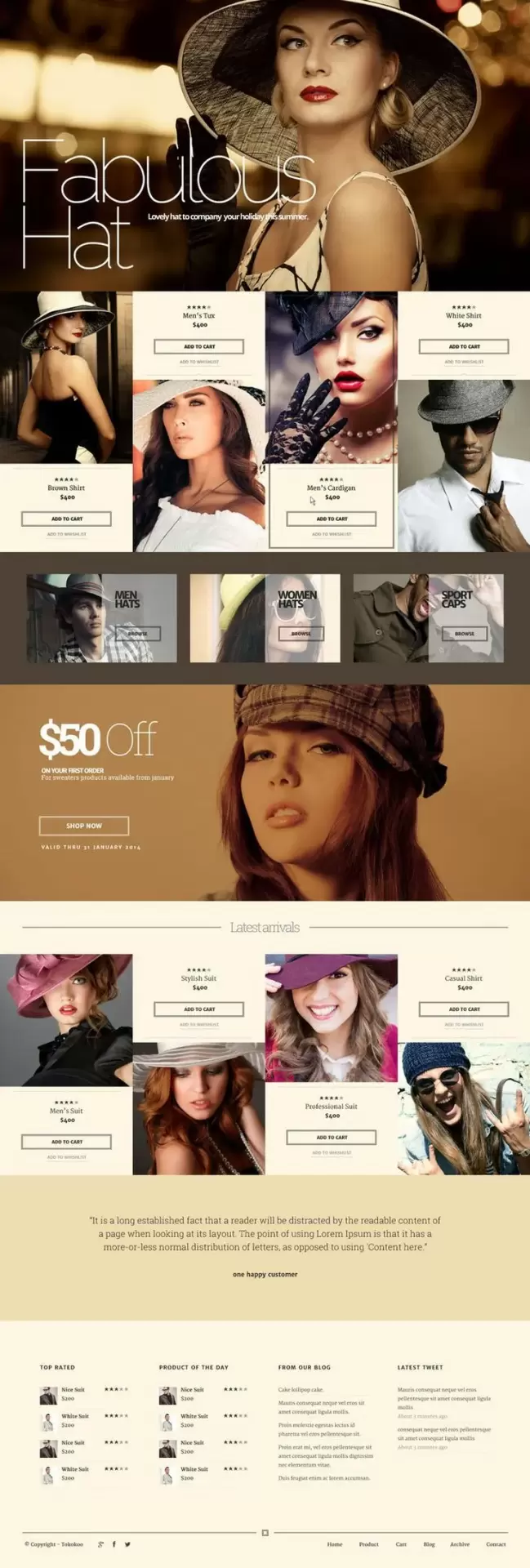 Bdw webdesign full page fasion brown block