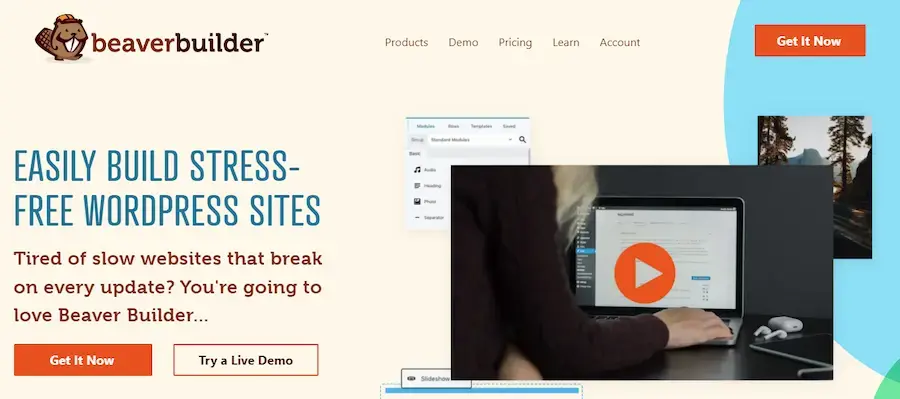 Beaver builder page builder WordPress