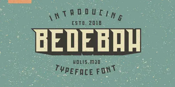 Bedebah typeface