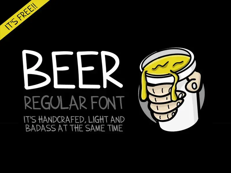 Beer regular font