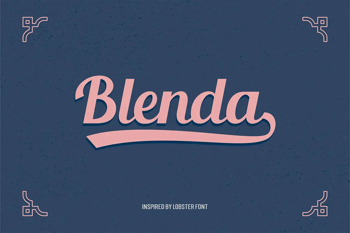 Blenda script free font