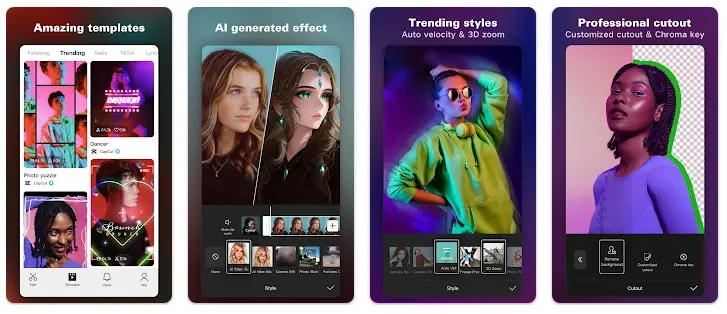 Application reel instagram capcut