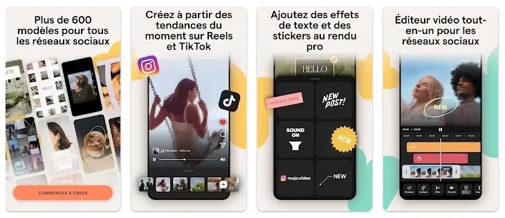 Application reel instagram mojo