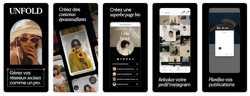 Blogduwebdesign applications visuels instagram stories unfold