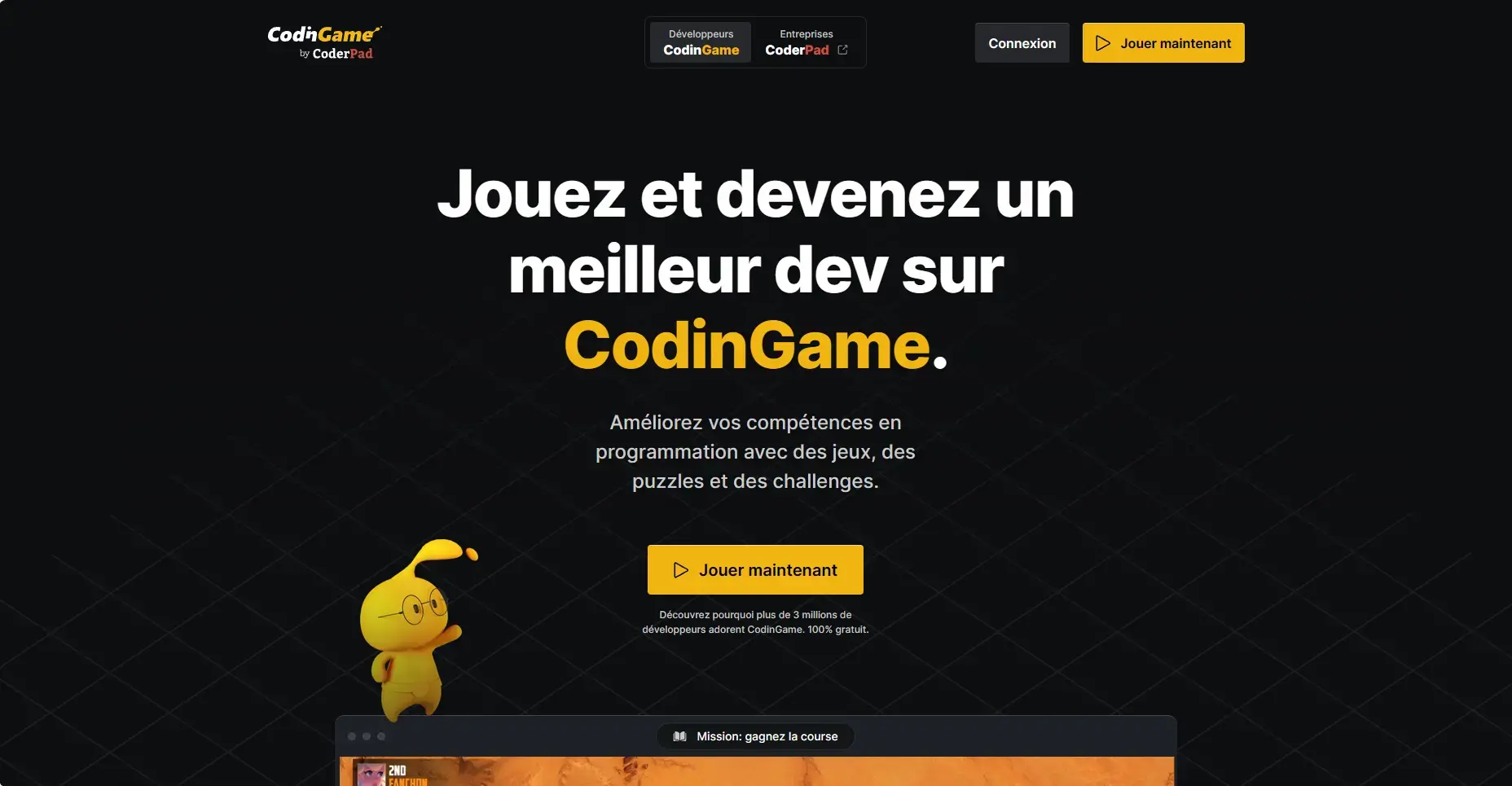 Jeu de codage codingames