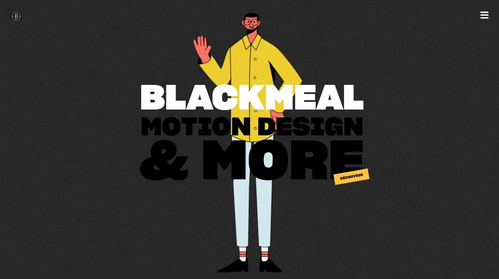 Blogduwebdesign exemples sites studio motion design blackmeal