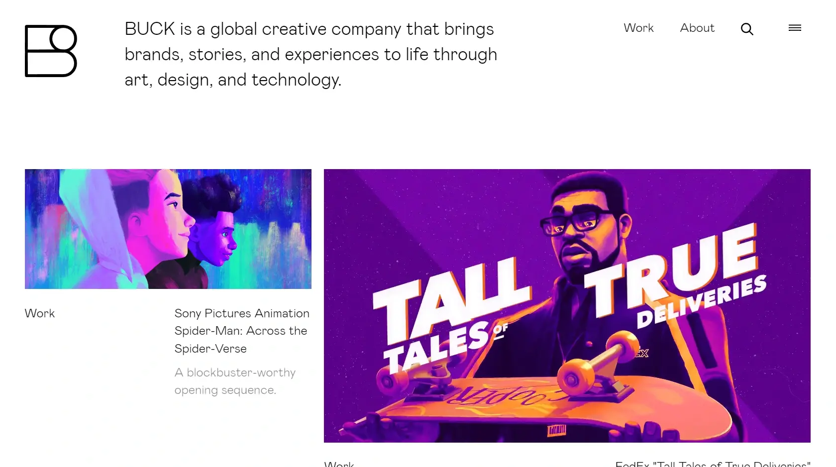 Site motion design buck