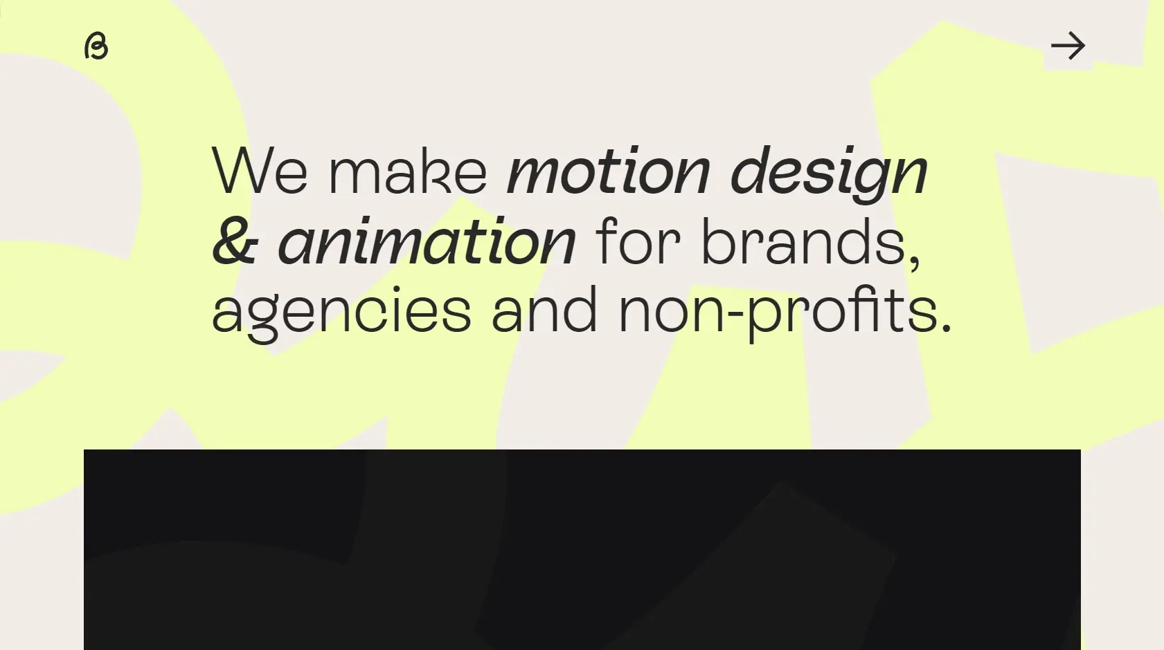 Site motion design buff