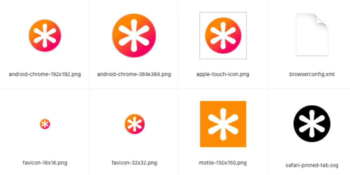 Favicon format