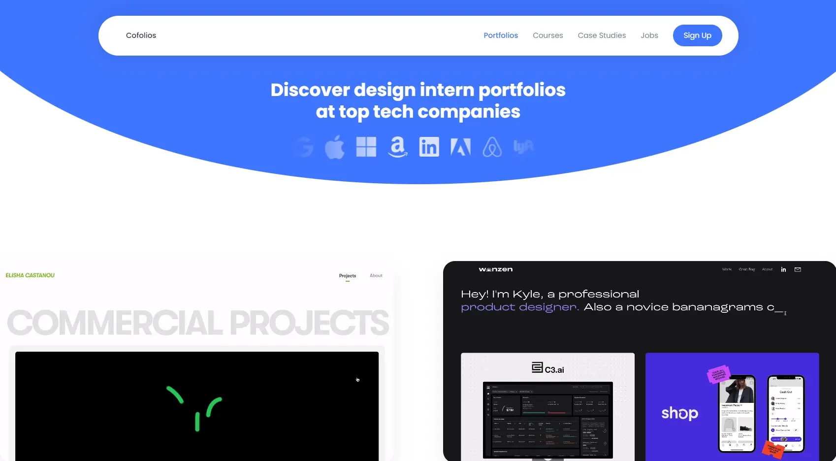 Cofolios portfolios designers entreprises technologiques