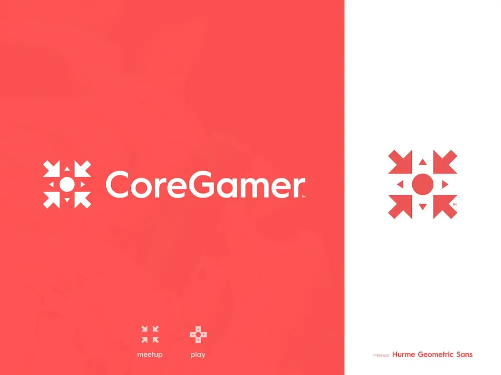 Blogduwebdesign graphisme inspiration logos creatifs espace negatif core gamer