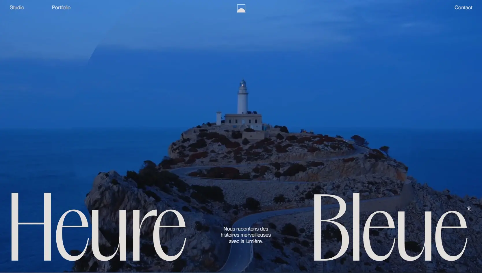 Blogduwebdesign graphisme inspiration portfolios photographe heure bleue