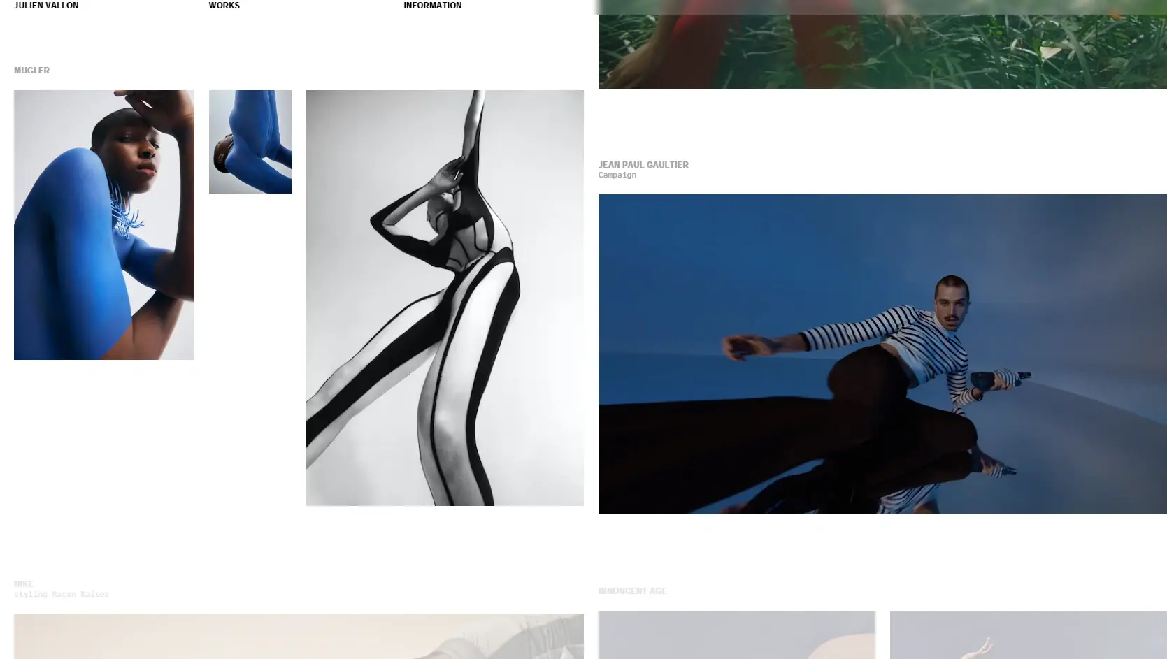 Blogduwebdesign graphisme inspiration portfolios photographe julien vallon