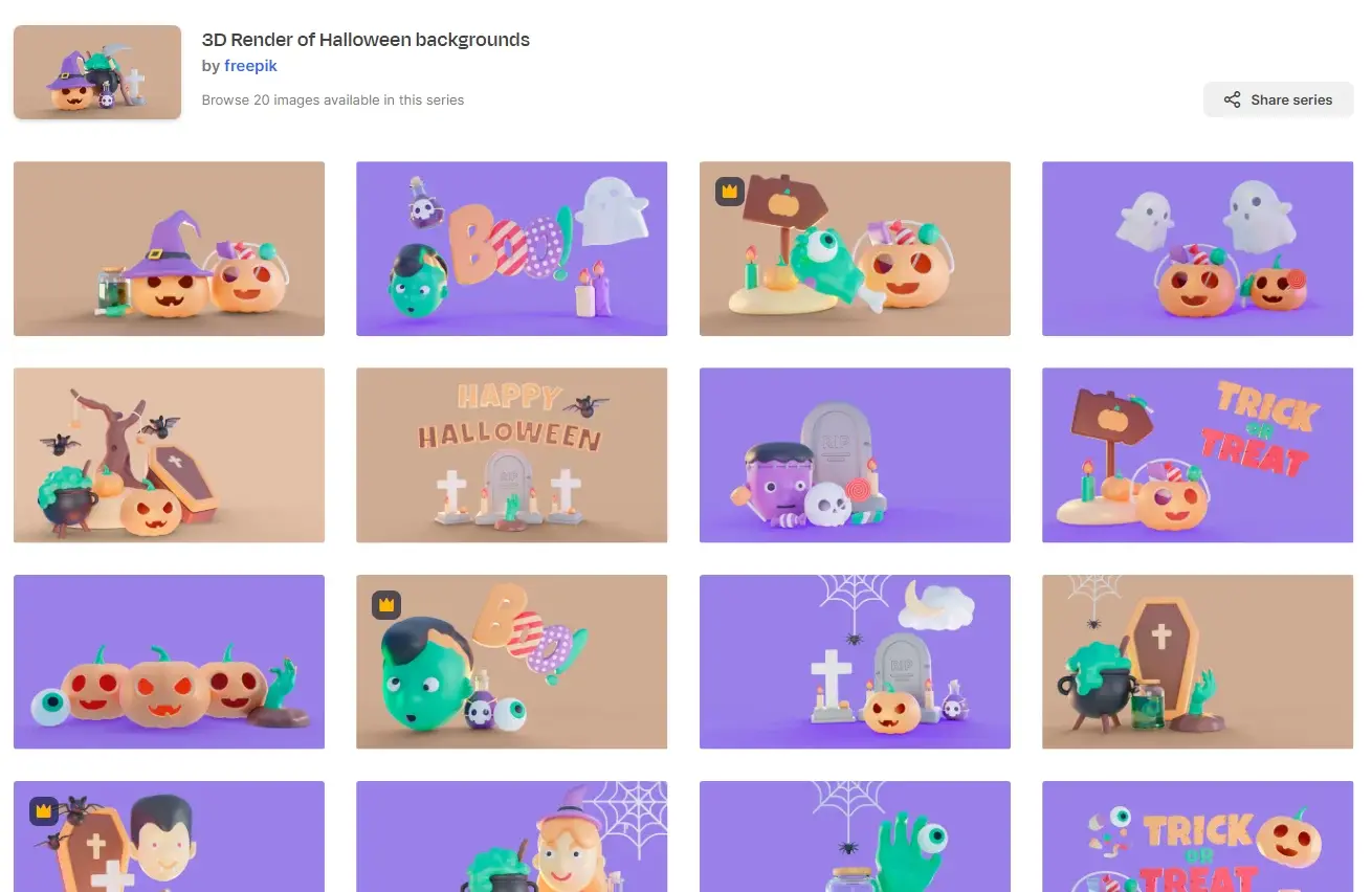 Blogduwebdesign illustrations 3d halloween freepik background