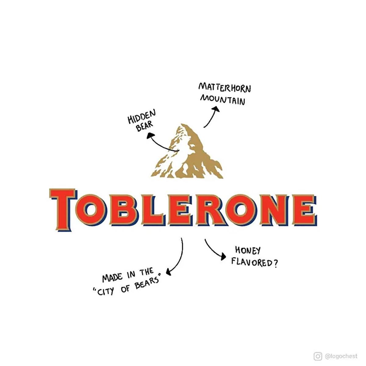 Blogduwebdesign inpiration graphisme decrypte logo toblerone