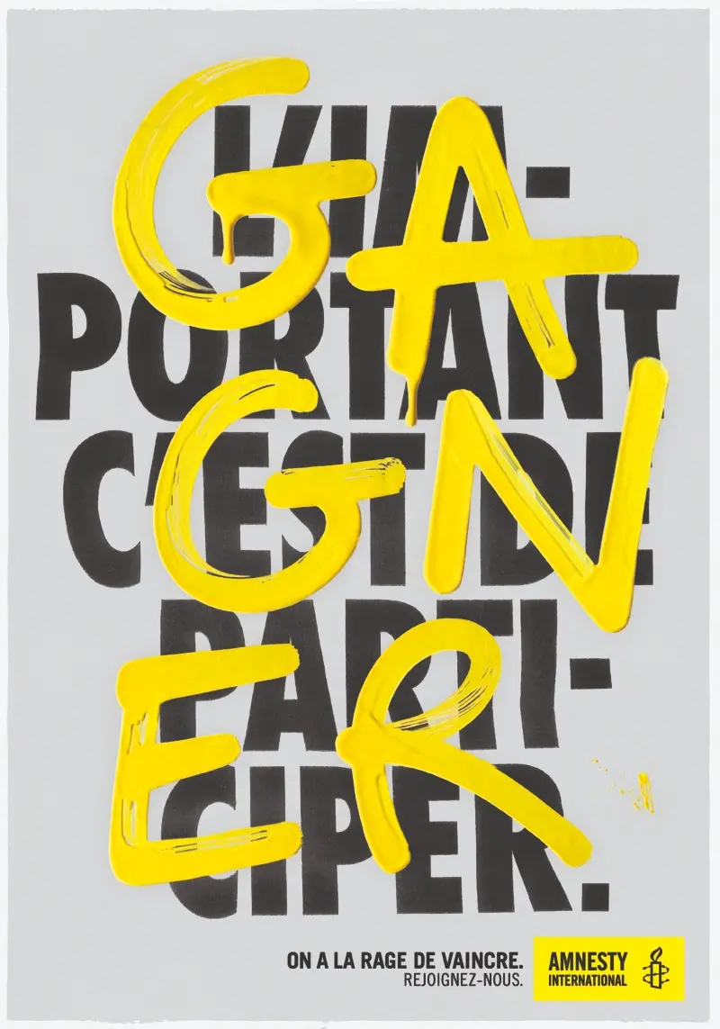 Blogduwebdesign inspiration affiches poster typographiques amnesty