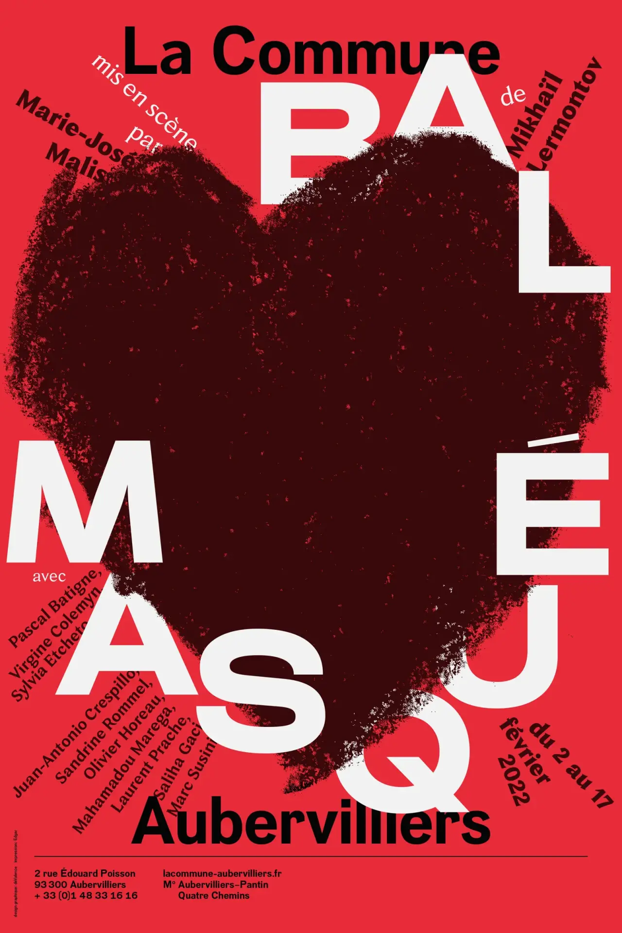 Blogduwebdesign inspiration affiches poster typographiques bal masque